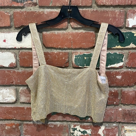 Revolve SNDYS Audrina Top in Gold Size XS NWT - Picture 3 of 4